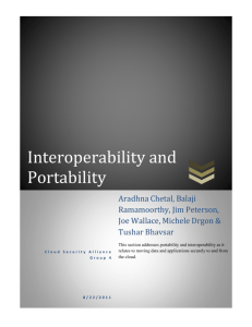 Interoperability and Portability