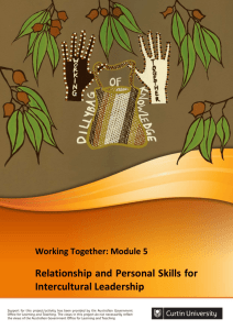 Relationship and Personal Skills for Intercultural Leadership