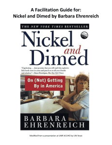 Nickel and Dimed by Barbara Ehrenreich