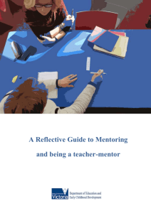 Reflective Guide to Mentoring - Department of Education and Early