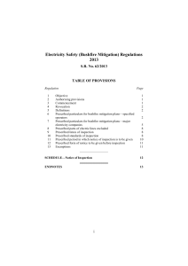 Electricity Safety (Bushfire Mitigation) Regulations 2013