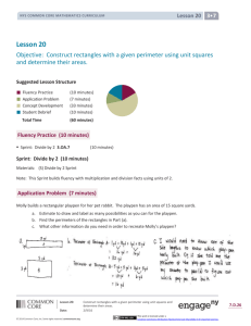 Grade 3 Mathematics Module 7, Topic D, Lesson 20