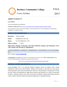 instructor Information - Roxbury Community College