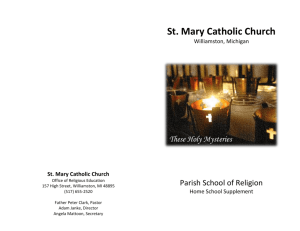 Home School Handbook - St. Mary Catholic Church
