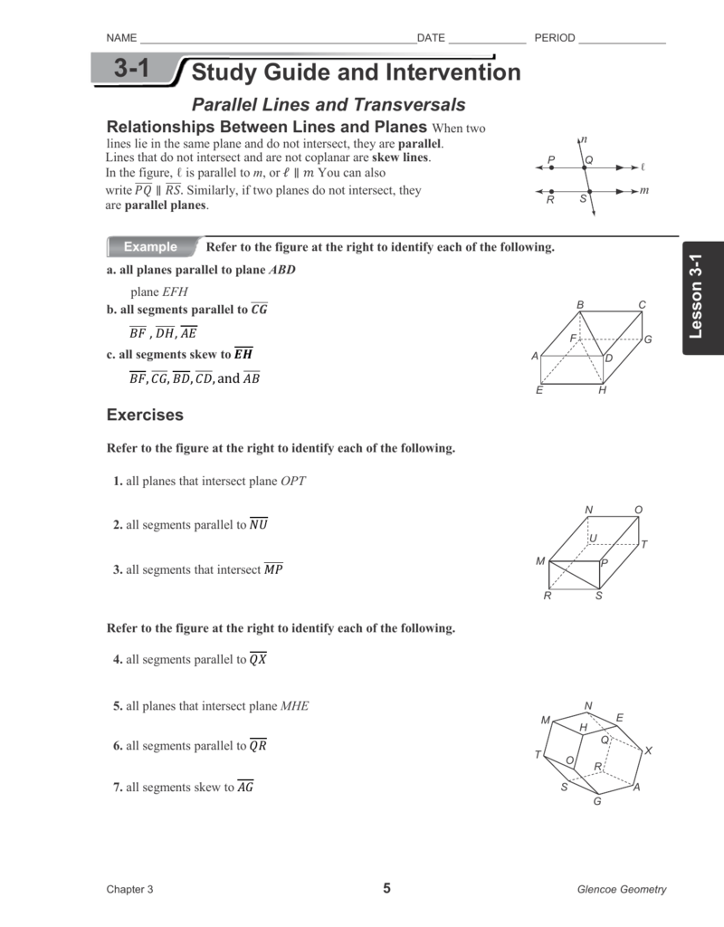 2 7 Study Guide And Intervention Parallel Lines And Transversals 2 7 Study Guide And Intervention Parallel Lines And Transversals