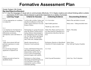 Formative Assessment Plan - Formative Assessment Wiki Home