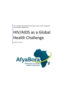 HIV/AIDS as a Global Health Challenge
