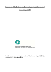 Annual Report 2013 - Department of Environment and Local