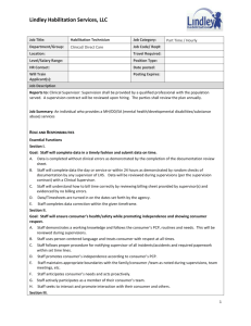 Job Descriptions 1 - Habilitation Technician