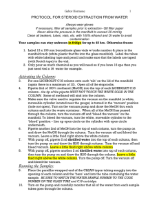 PROTOCOL FOR STEROID EXTRACTION FROM WATER