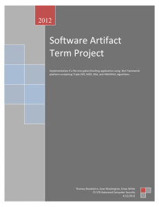 Software Artifact Term Project