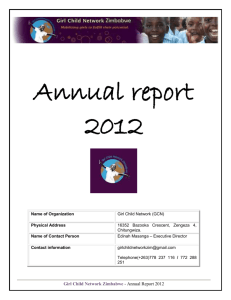 Girl Child Network Zimbabwe Annual Report