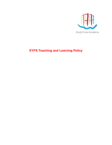 Early Years Teaching and Learning Guidance