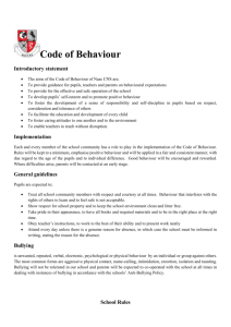 Code of Behaviour Introductory statement