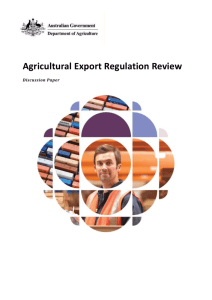 Agricultural Export Regulation Review