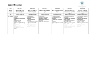 History Curriculum Overview Y7