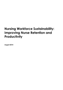 Nursing workforce sustainability: improving nurse retention and