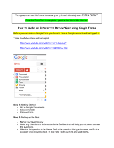How to Make an Interactive Review/Quiz using Google Forms