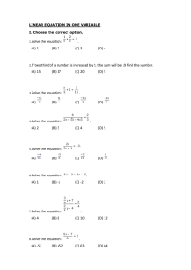 7.LINEAR EQUATION IN ONE VARIABLE