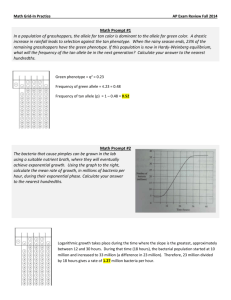 Math Grid-In Practice AP Exam Review Fall 2014 Math Prompt #1 In