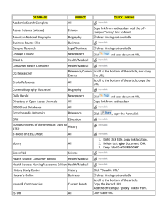 quick reference