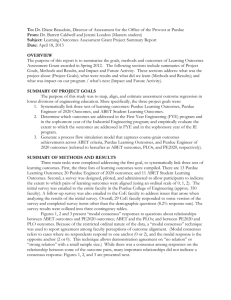Industrial Engineering - Learning Outcomes Assessment Grant