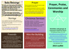 Worship Leaflet 2015