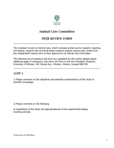 Peer Review Form Revised September 2013