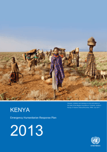 Emergency Humanitarian Response Plan for Kenya 2013 (Word)