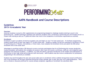 Performing Arts Handbook