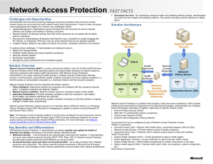 Network Access Protection FAST FACTS