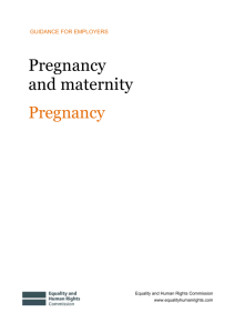 Guidance during pregnancy - Equality and Human Rights Commission