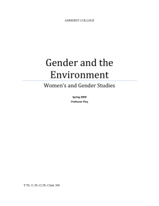 WAGS 07 Gender and the Environment
