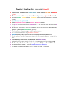 Covalent Bonding HL revision notes