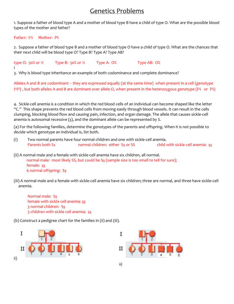 Mutations Worksheet Answer Key