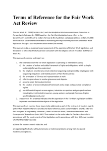 DOCX file of Terms of Reference for the Fair Work Review