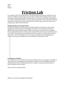 Friction Lab Handout