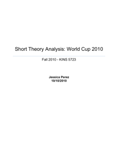 Short Theory Analysis: World Cup 2010