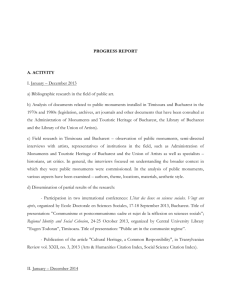 PROGRESS REPORT A. ACTIVITY I. January – December 2013 a