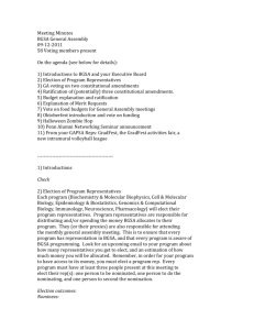 Meeting Minutes BGSA General Assembly 09-12