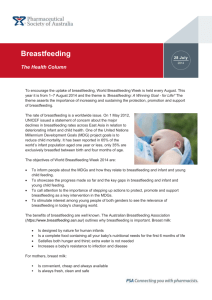 Breastfeeding - Pharmaceutical Society of Australia
