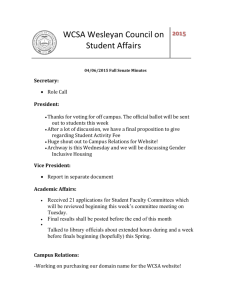 File - Wesleyan Council on Student Affairs