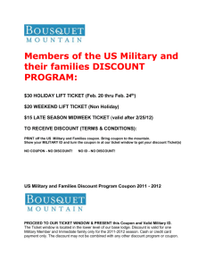 Military Services Discounts