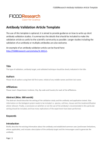 F1000Research Antibody Validation Article Template