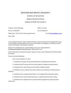 MVSC 402 CRN 20187 - Western New Mexico University