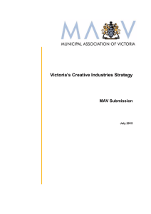 Victoria`s Creative Industries Strategy