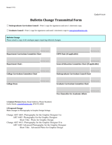 Bulletin Change Transmittal Form