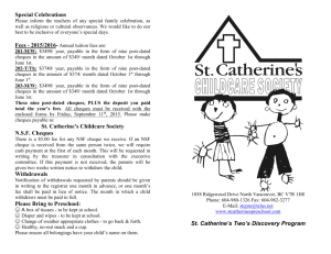 s brochure - St Catherine`s Preschool