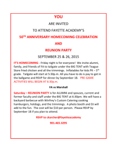 50 th anniversary homecoming celebration and