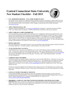 Get the First Year Student Checklist